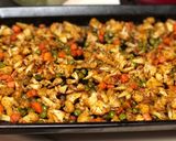 A picture of step 3 of Baked cauliflower,carrot and peas sabji#hmf#breakfast#post no 3.