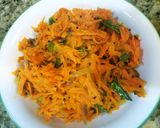A picture of step 4 of Carrot & capsicum stir fry.