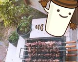 صورة لخطوة 2 من وصفة 🍖 شواء لحم على الفحم 😋