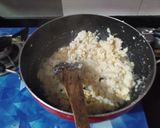 A picture of step 3 of Coconut Ladoos.