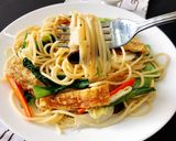 Hình bước làm 3 của món Mì Ý Xào Chay