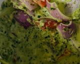 A picture of step 2 of Paneer kebab lightly spiced.