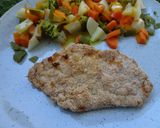 Foto do passo 2 de Panados de Peru Duplamente Mais Saudáveis com Salada Russa