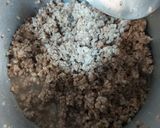 A picture of step 1 of Mutton mince.