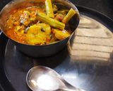 કાચા કેળા સરગવાનું શાક (Kacha Kela Saragva Shak Recipe In Gujarati) રેસીપી સ્ટેપ3ફોટો