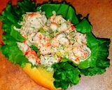 A picture of step 11 of Mike's New Orleans Lobster, Shrimp & Crab Meat Po Boys.