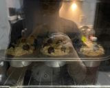 A picture of step 4 of Blueberry Muffins with Crumb Topping.