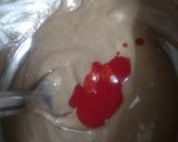 A picture of step 1 of Red velvet fudge.
