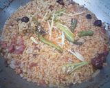 A picture of step 5 of Fry Mash Daal.