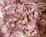 Foto del paso 1 de la receta: Fettuccini con tocino en crema de chipotle