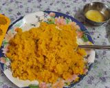 A picture of step 5 of Orange flavour modak.