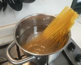 Foto del paso 4 de la receta Espaguetis con salsa espinacas y nueces