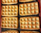 Une image de l'étape 3 de Gaufres au jambon.