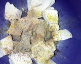 A picture of step 1 of Spicy baked tofu (awara).