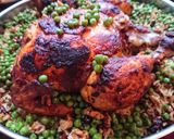 صورة لخطوة 5 من وصفة دجاج 🍗 محشي مع الرز والكستنا ☺😋