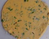 A picture of step 2 of Makai Spring onions Roti.