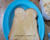 Foto langkah ke 2 dari resep Garlic Roti Tawar Teflon.
