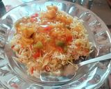 A picture of step 5 of Desi style Chinese rice.