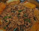 A picture of step 10 of Persian Loobia Polo (Green Bean Rice With Minced Beef) لوبیا پلو با گوشت چرخ کرده.