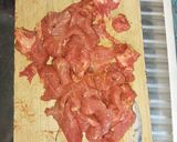 A picture of step 2 of Stuffed Peppers with Marinated Pork Jerky.