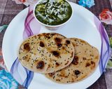 A picture of step 14 of Palak paneer.