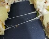 A picture of step 5 of Pizza with pineapple chunks by azmat #eid k pakwan.