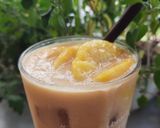 Hình bước làm 2 của món Sinh tố đào yakul / yakul đào lắc