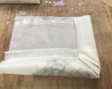 A picture of step 4 of Chicken Spring Rolls.