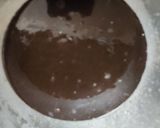 A picture of step 3 of Oreo biscuits cake.