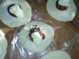 Rosca de Pascua rellena con crema pastelera y dulce de leche