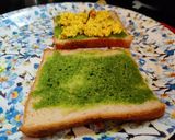 A picture of step 6 of Paneer bhurji sandwich.