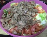 Hình bước làm 4 của món Thịt bắp bò trộn dầu dấm salat