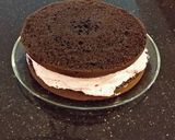 A picture of step 17 of Chocolate Layer Cake with Cherry Cheesecake Filling and Frosting.