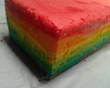 Rainbow Cake Sprinkle langkah memasak 7 foto