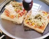 A picture of step 4 of Cheese Bread mini pizza 🍕 cheese pizza 🍕🥖.