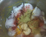 A picture of step 1 of Kanda bhajiya.