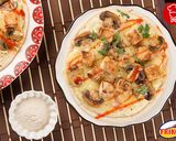 Foto del paso 4 de la receta: Pizza de pollo Friko y champiñones🍕🍗