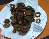 A picture of step 3 of Bittergourd chips.