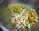 A picture of step 1 of Fruit custard.