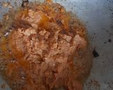 A picture of step 3 of Tofu matar gravy.