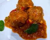 Foto del paso 9 de la receta Albóndigas de berenjena y cebolla caramelizada