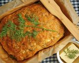 A picture of step 4 of Quick Cheddar, dill & beer loaf.