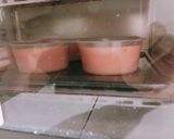Hình bước làm 4 của món Bánh flan dâu tây 🍓🍓