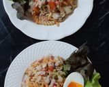 รูปขั้นตอนการทำที่ 2 ของ "ยำพาสต้าทูน่า" Spicy Tuna Pasta Salad 🐟🌶🍀