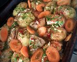 Foto del paso 4 de la receta: Pollo a la cerveza con papas Hasselback