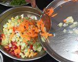 A picture of step 2 of Whole moong salad.