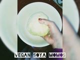 Vegan cheesy momo