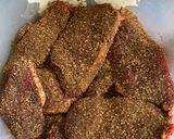 A picture of step 2 of Biltong.