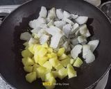 A picture of step 3 of Falhari Sweet Potato And Potato Sabji.