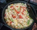 Foto langkah ke 3 dari resep Nasi goreng buncis telur keju.